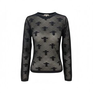 Fct Black Mesh Women's Sweater